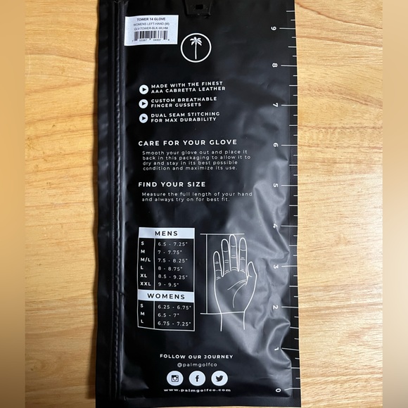 NWT Palm Women’s Left Golf Glove - Picture 2 of 4